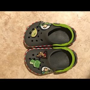 Buzz light year crocs. Size children 6